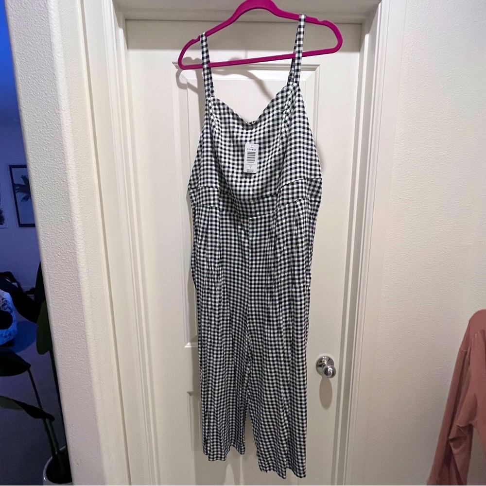 Checkered Crop Torrid Jumpsuit